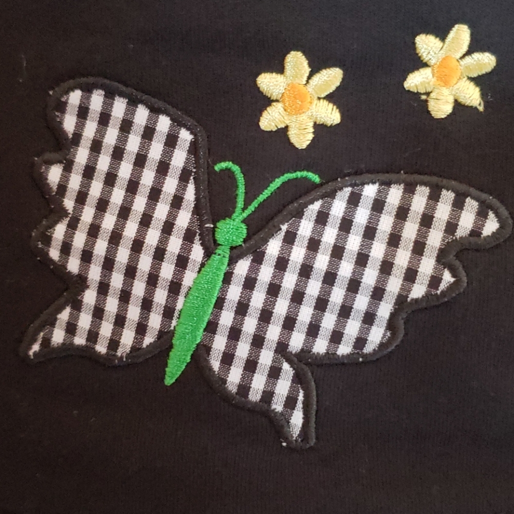 Butterfly and Flowers Embroidered Cardigan - Picture 7 of 11